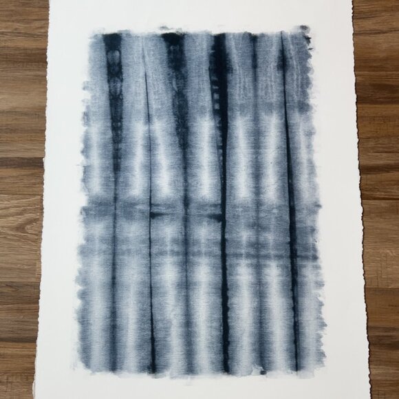 Pottery Barn Indigo Textile Print (not framed) - Picture 1 of 6